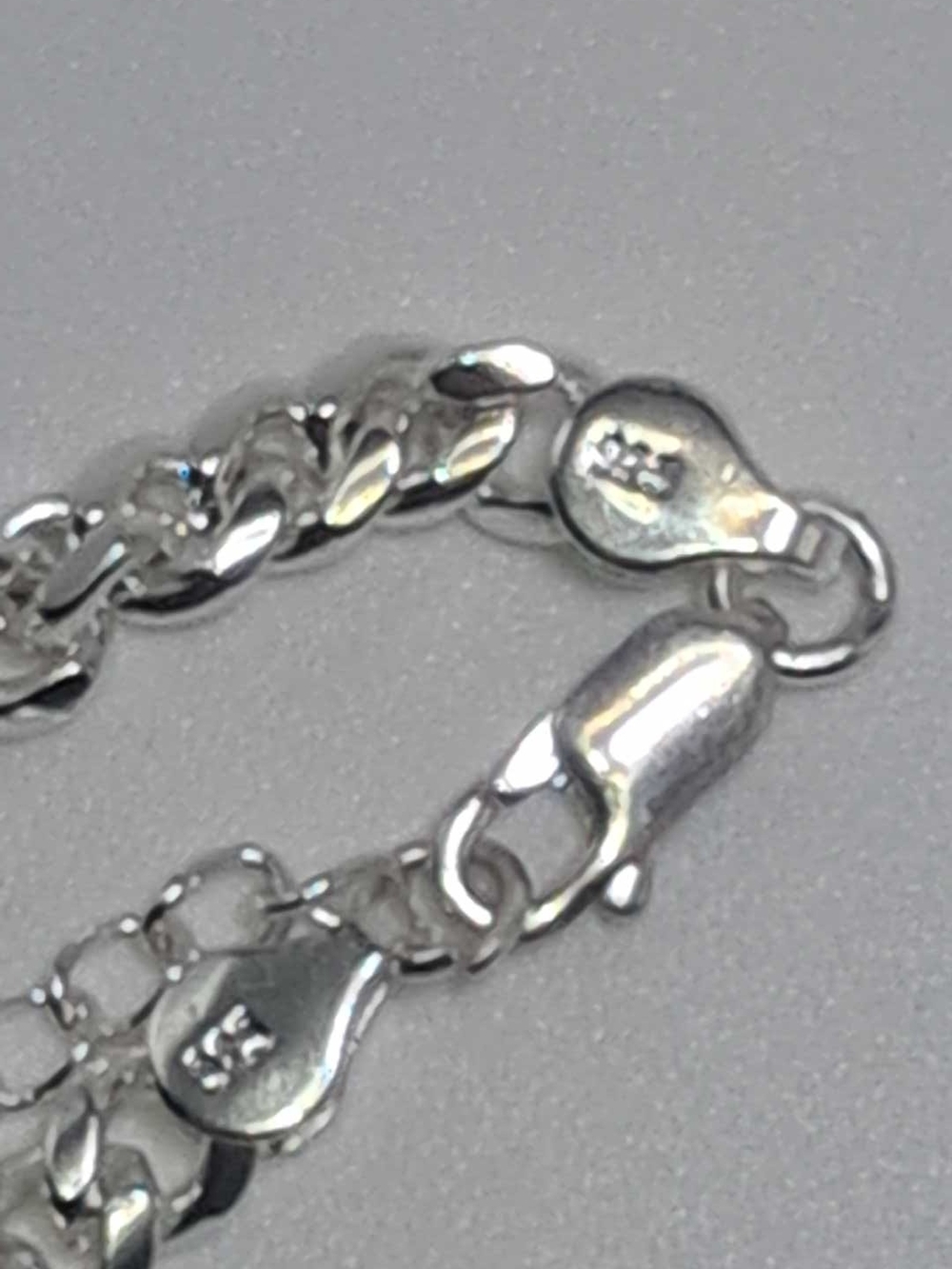 18" 925 Sterling Silver 5mm Cuban Link Chain with 1.87 CTW Moissanite Pendant - Picture 8 of 8